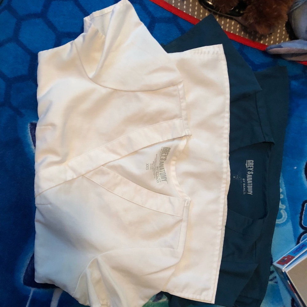 Two greys anatomy scrub tops